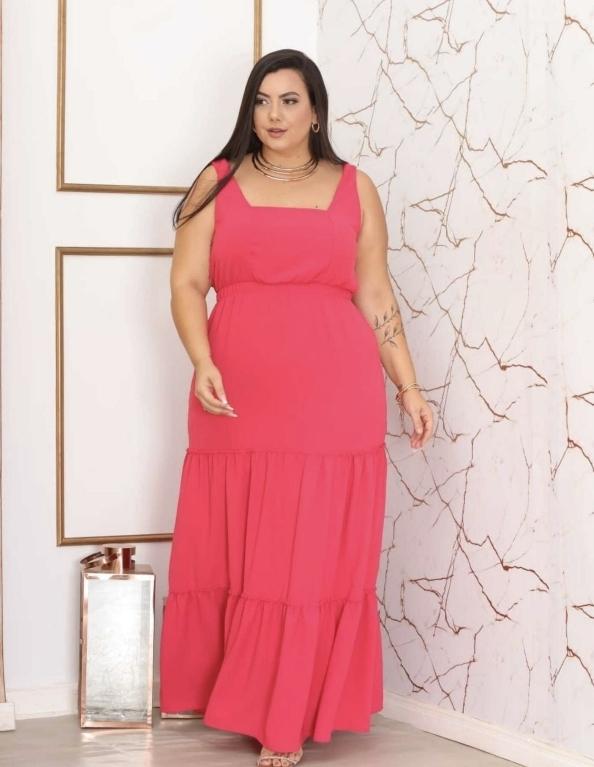 VESTIDO DUNA - C�D:11014901 - COR VERMELHO